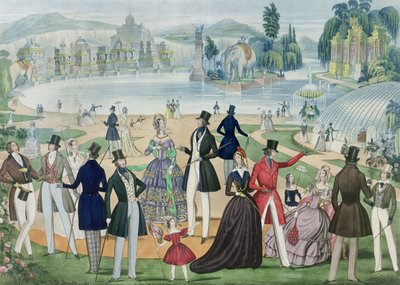 Planche de mode représentant 